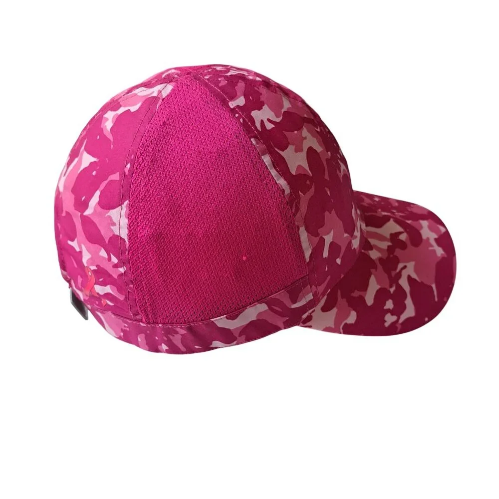 Under Armour Womens Pink Camo Adjust Baseball Cap Hat Poly Casual Golf - Picture 6 of 8